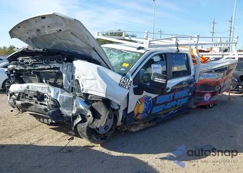 2023 Chevrolet Silverado 2500Hd 2Wd Long Bed Wt из США, поврежденный, VIN 1GB1WLE70PF118488